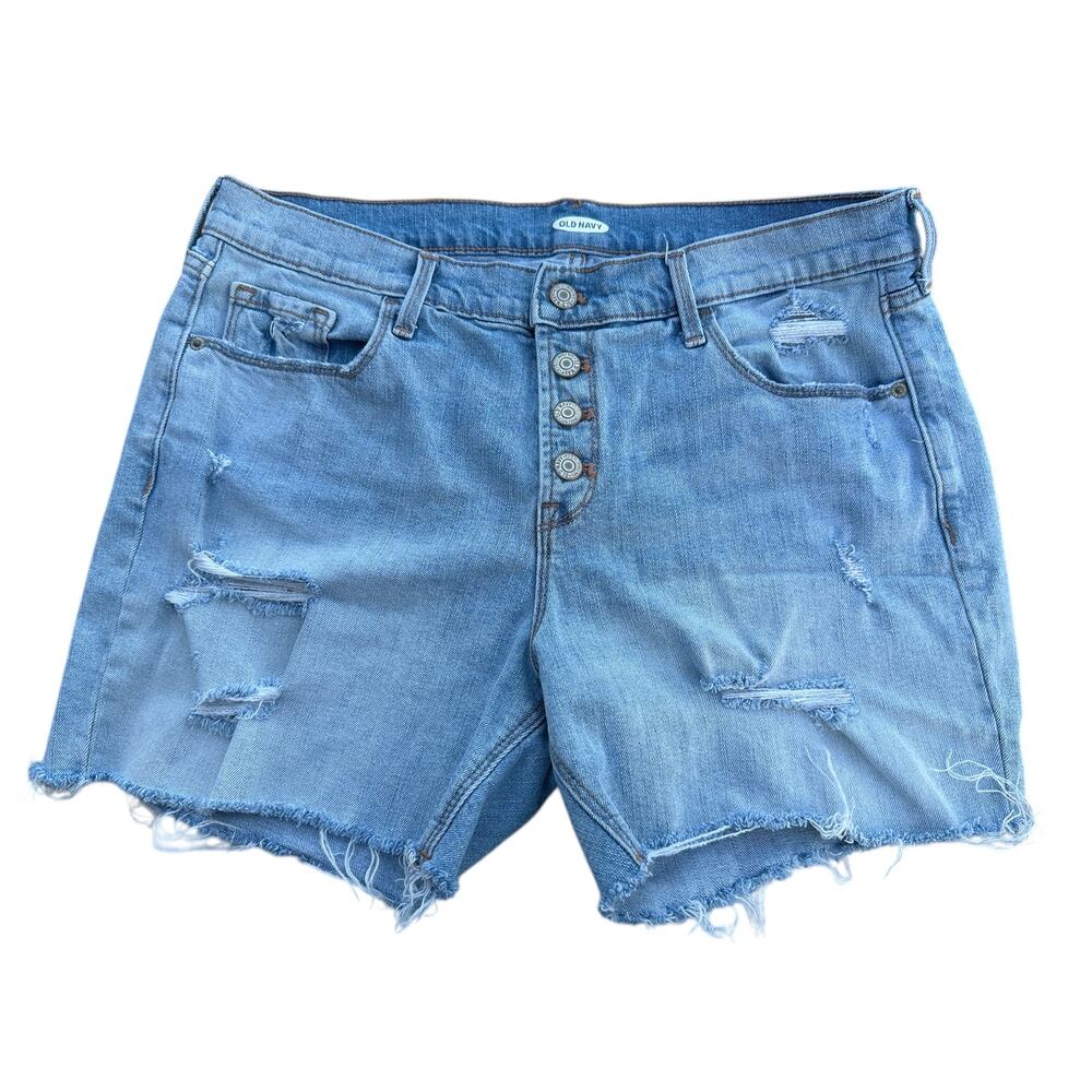Old Navy Distressed Cutoff Denim Shorts size 12